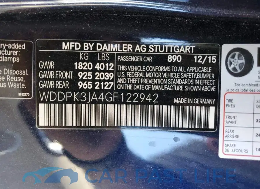 WDDPK3JA4GF122942# 13