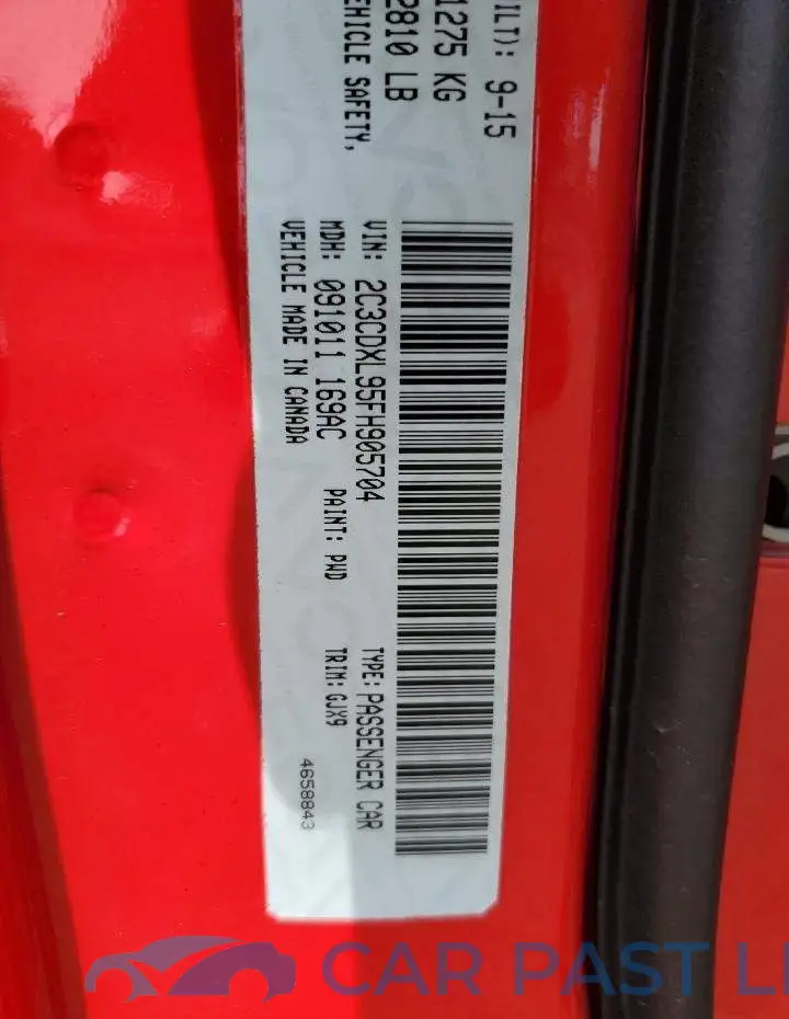 2C3CDXL95FH905704# 12