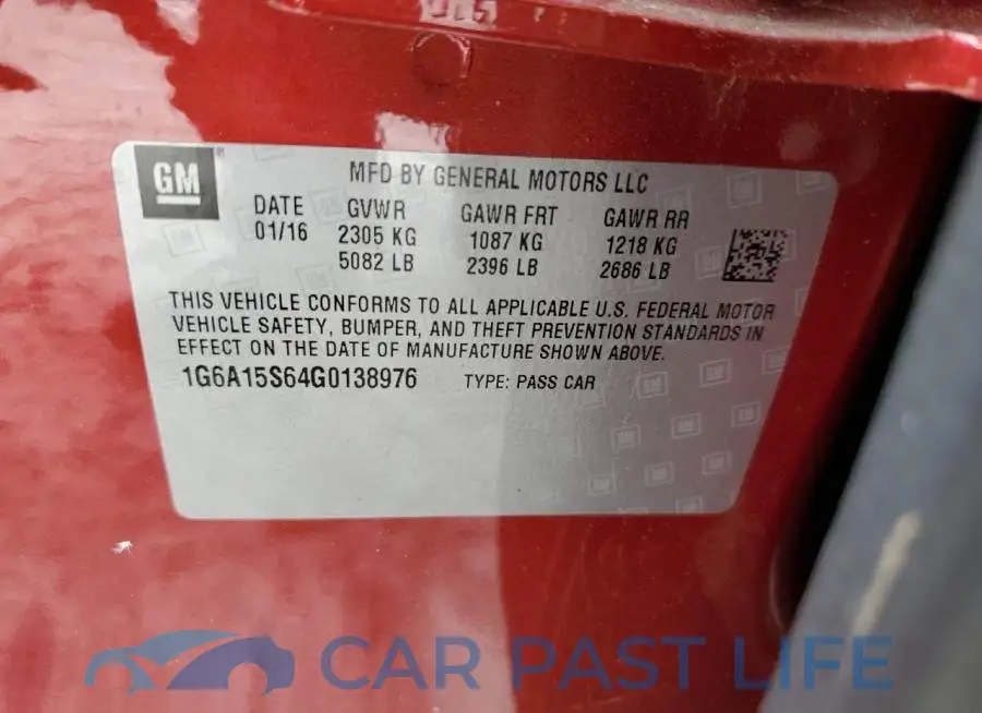 1G6A15S64G0138976# 13