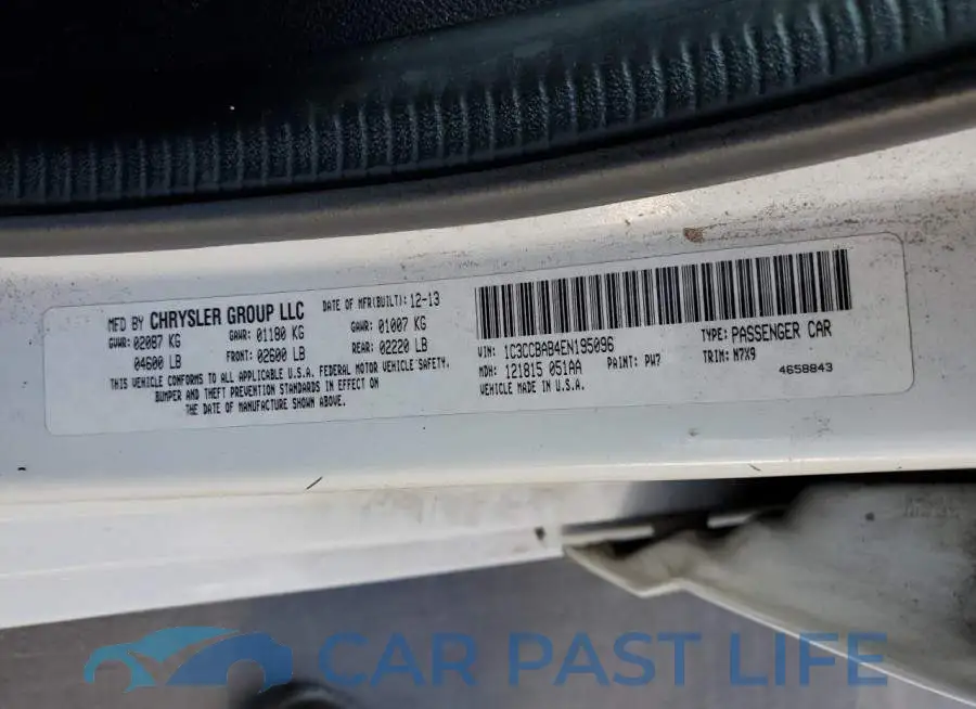 1C3CCBAB4EN195096# 12