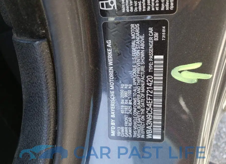 WBA3N9C54EF721420# 13