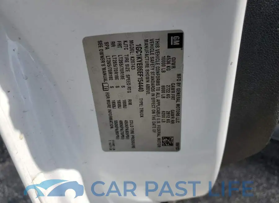 1GC1KYE86EF154440# 12