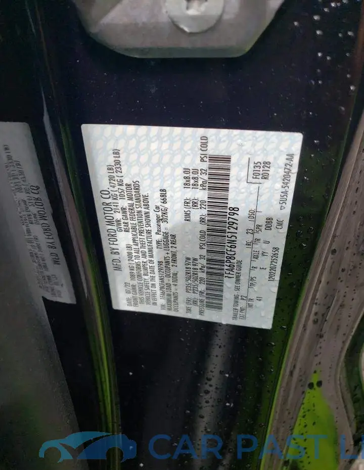 1FA6P8CF6N5129798# 12