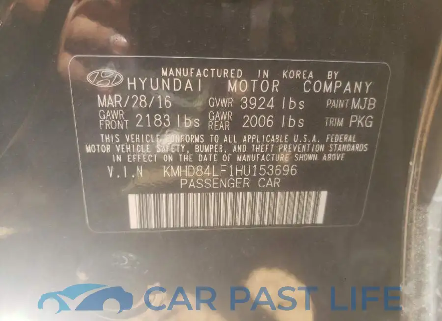 KMHD84LF1HU153696# 13