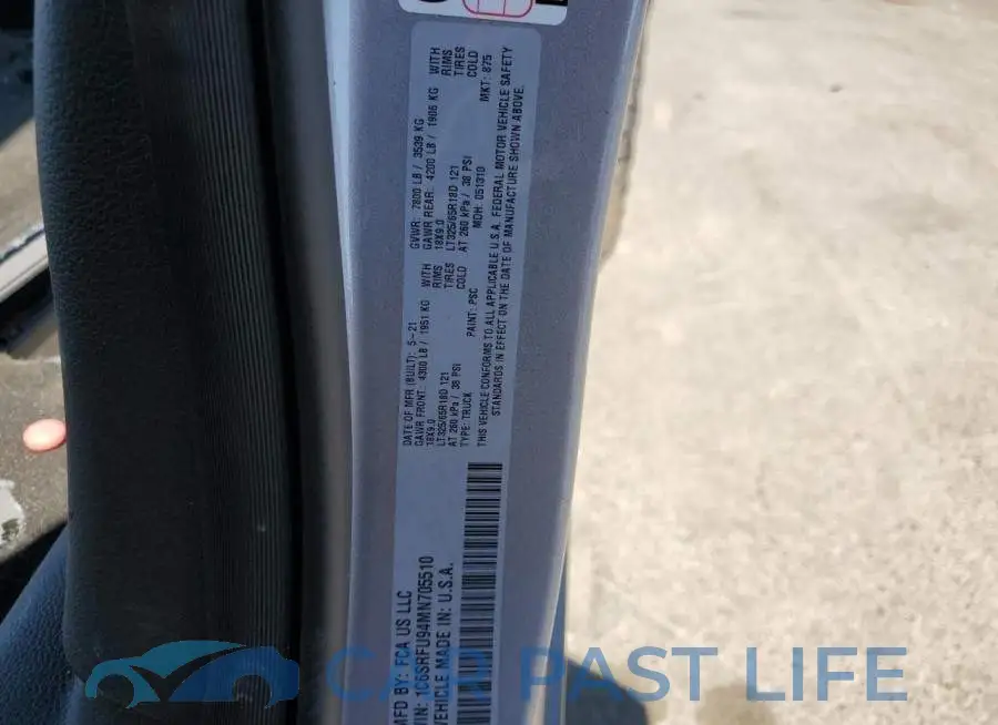 1C6SRFU94MN705510# 12