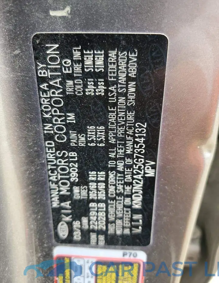 KNDJN2A25G7354132# 12