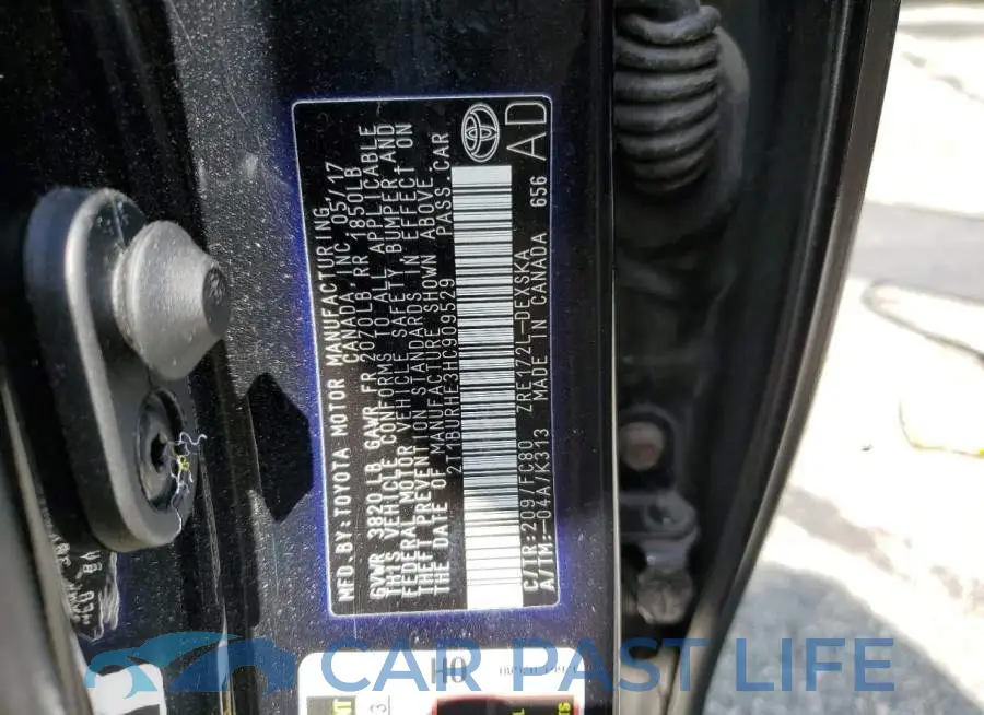 2T1BURHE3HC909529# 12