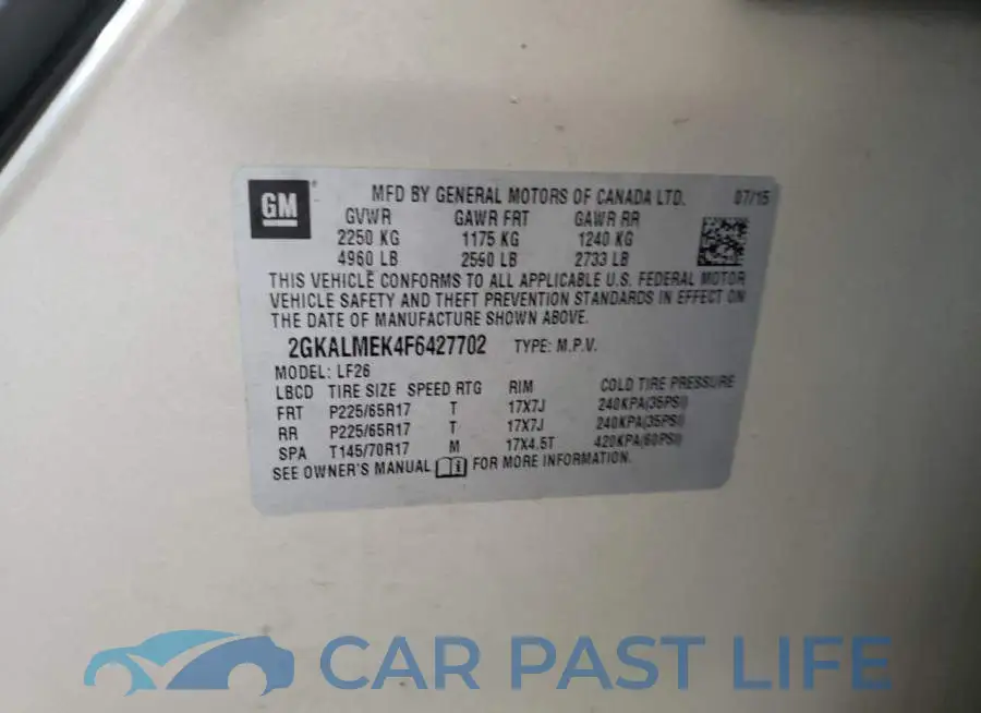 2GKALMEK4F6427702# 13