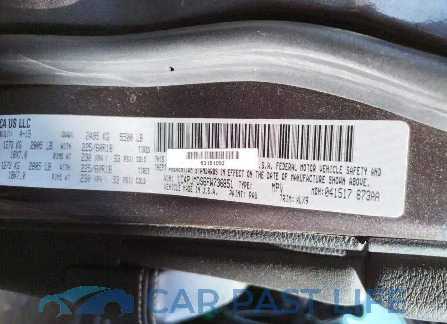 1C4PJMDS6FW736851# 12
