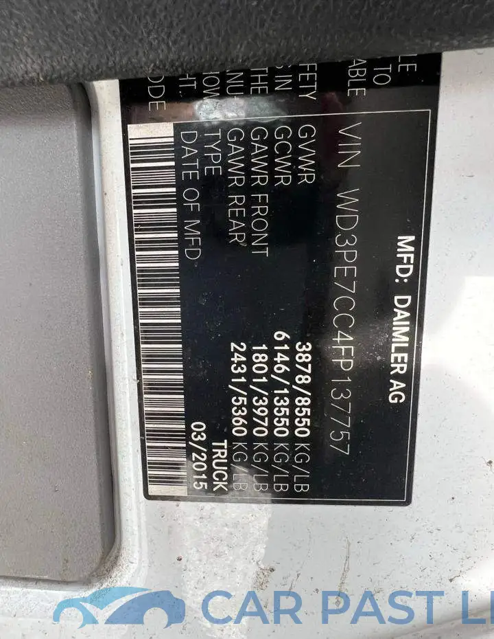 WD3PE7CC4FP137757# 10