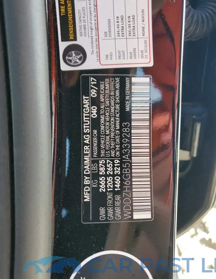 WDDZH6GB5JA339283# 12