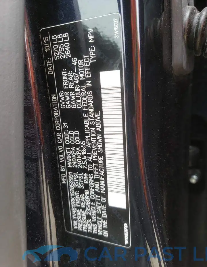 YV4612RK1G2852991# 13