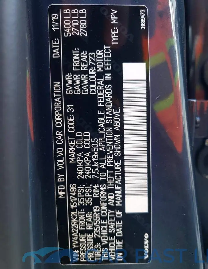 YV4A22RK2L1517486# 13