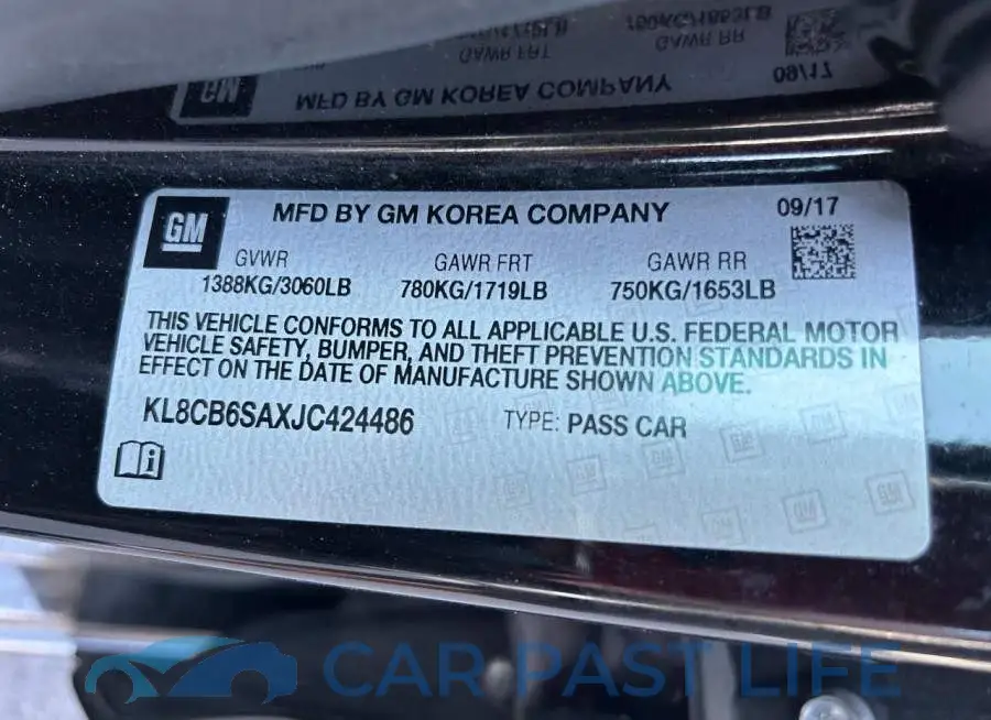 KL8CB6SAXJC424486# 10