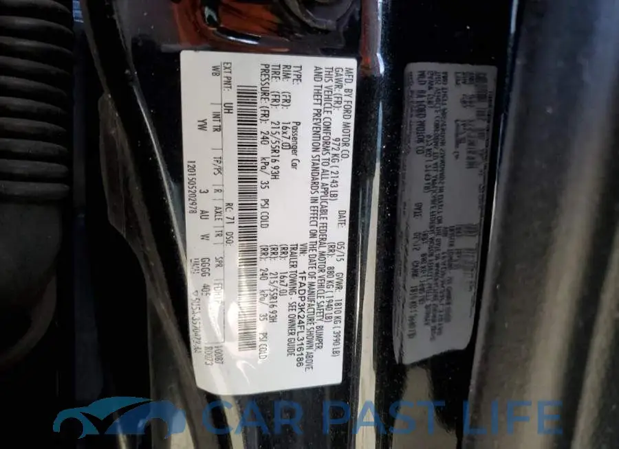 1FADP3K24FL316186# 13