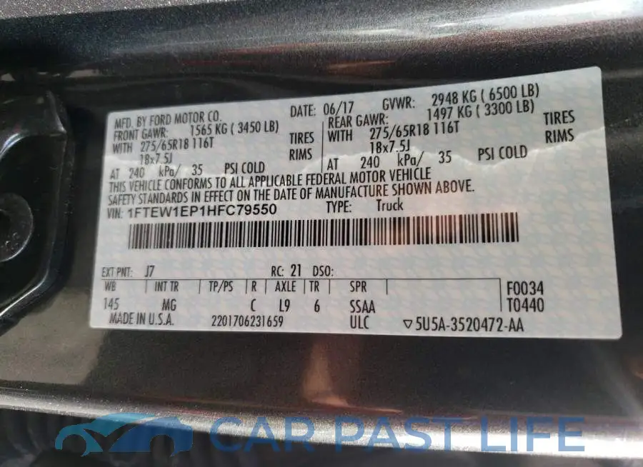 1FTEW1EP1HFC79550# 12
