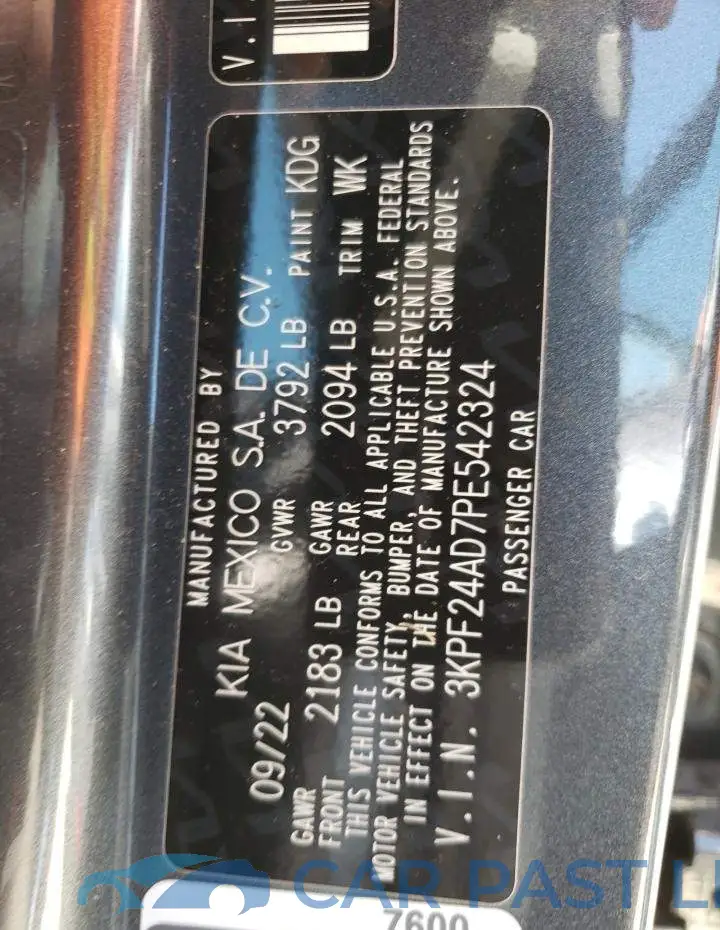 3KPF24AD7PE542324# 13