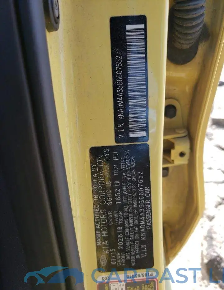 KNADM4A35G6607652# 13