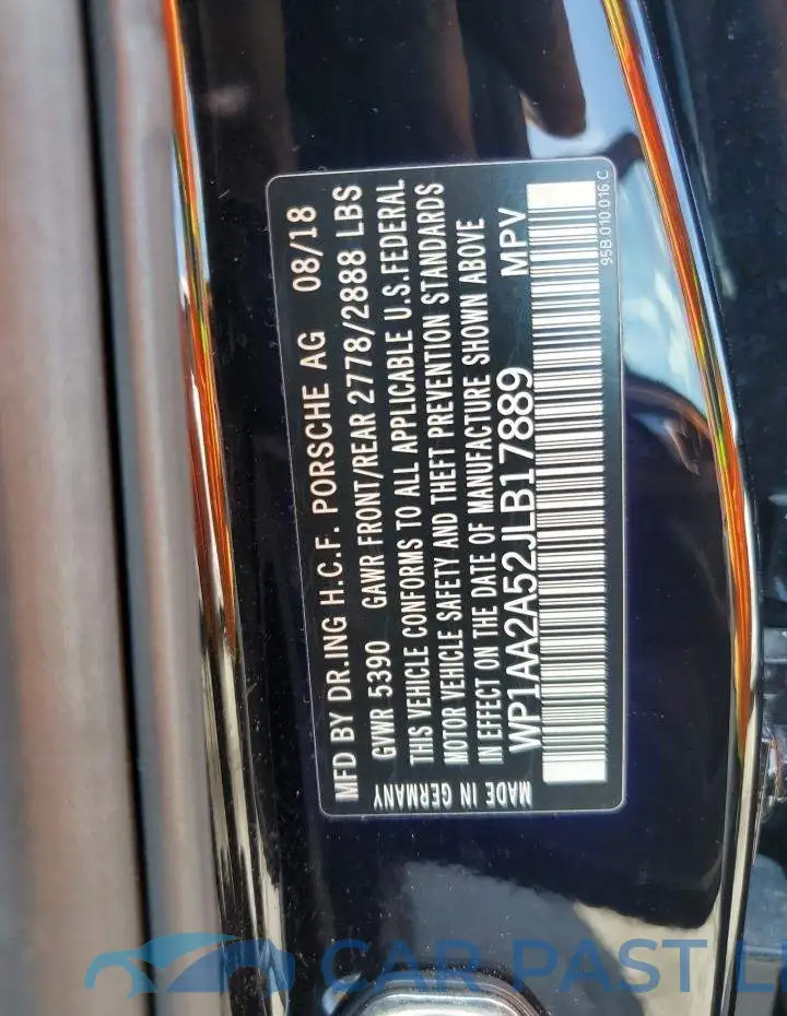 WP1AA2A52JLB17889# 13