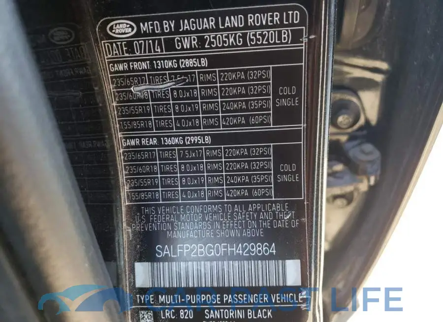 SALFP2BG0FH429864# 13