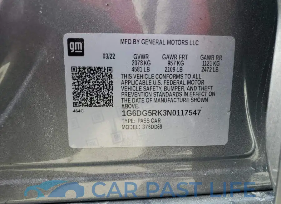 1G6DG5RK3N0117547# 12