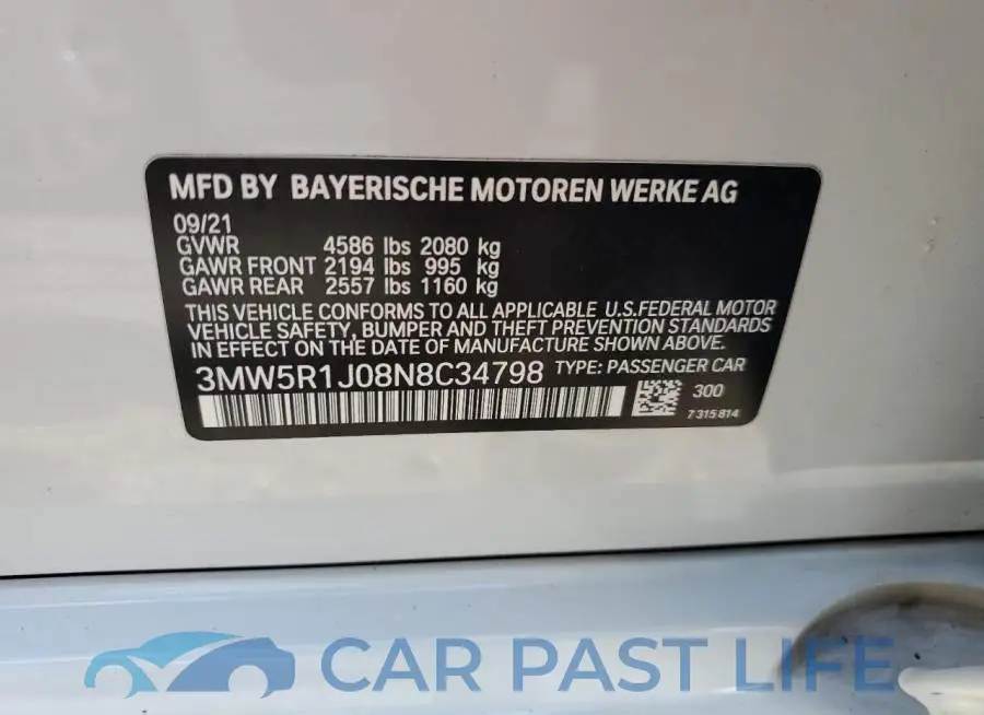 3MW5R1J08N8C34798# 12