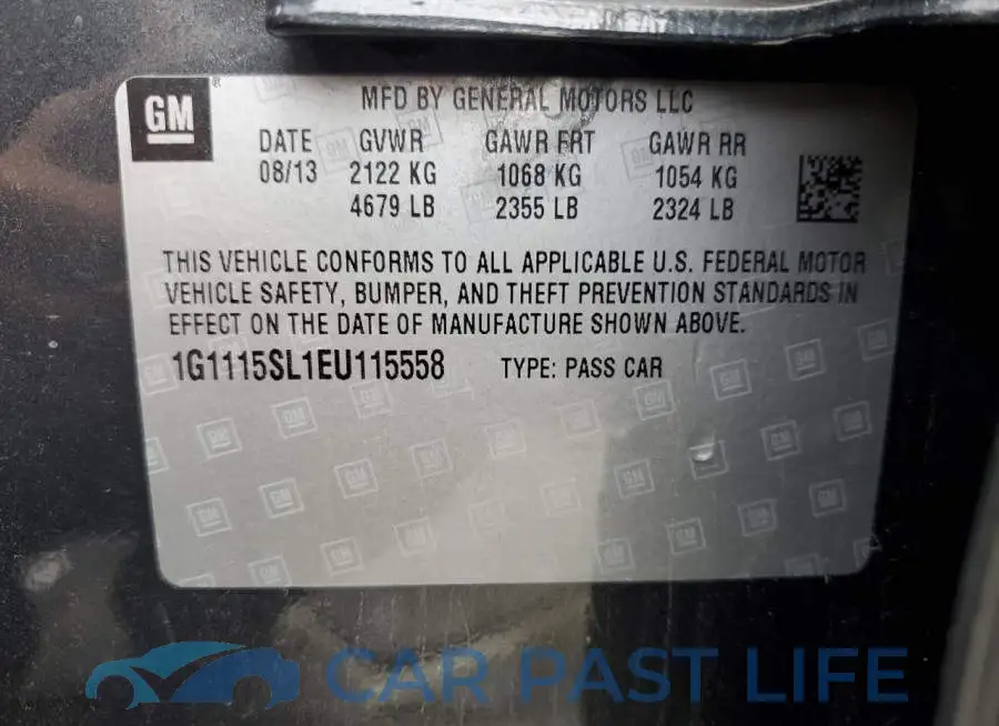 1G1115SL1EU115558# 13