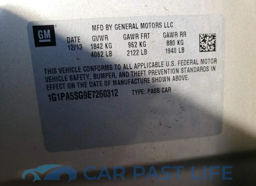 1G1PA5SG9E7260312# 13