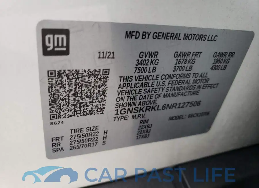1GNSKRKL6NR127506# 13
