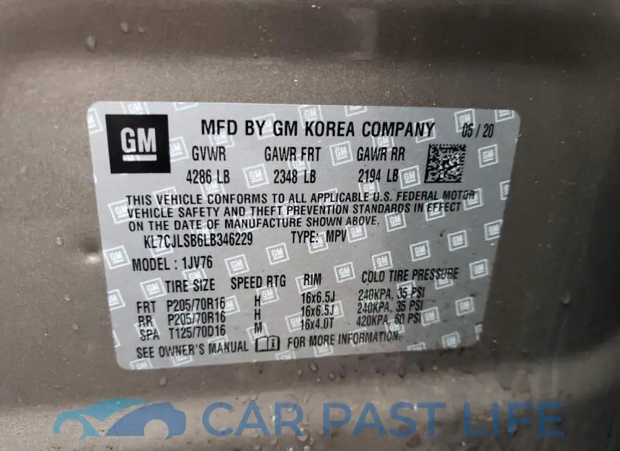 KL7CJLSB6LB346229# 13