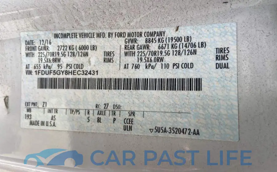 1FDUF5GY8HEC32431# 10