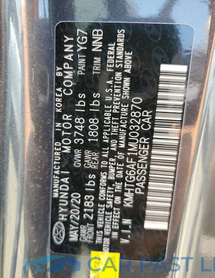KMHTG6AF1MU032870# 12