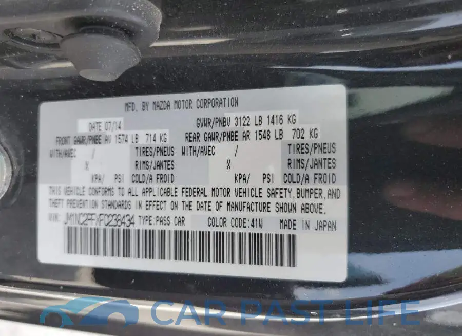 JM1NC2PFXF0238434# 12