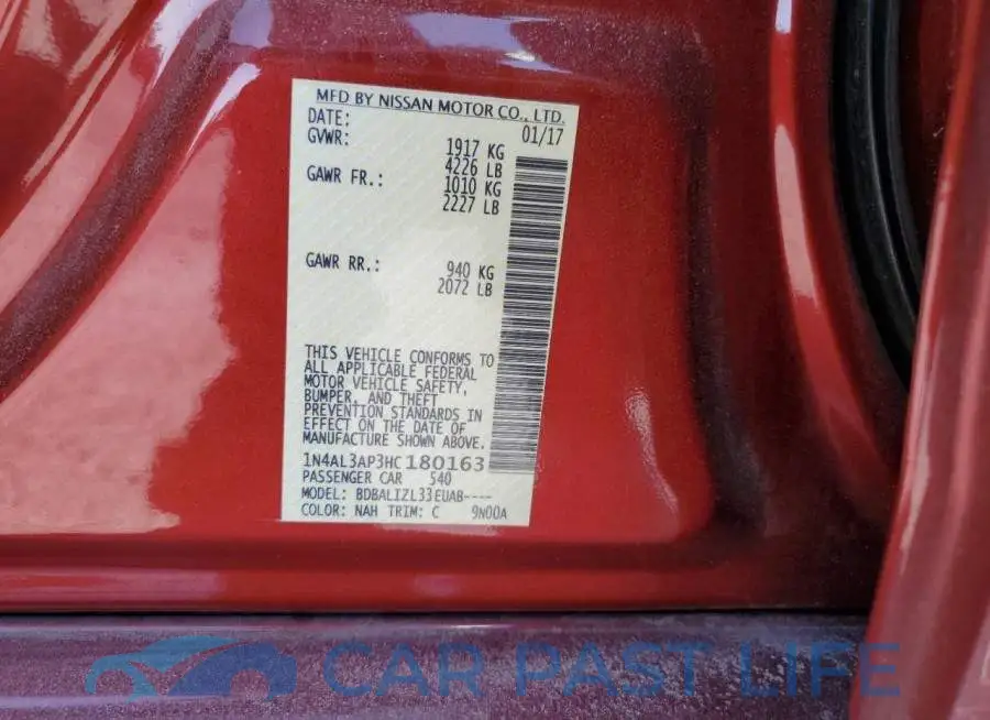 1N4AL3AP3HC180163# 12