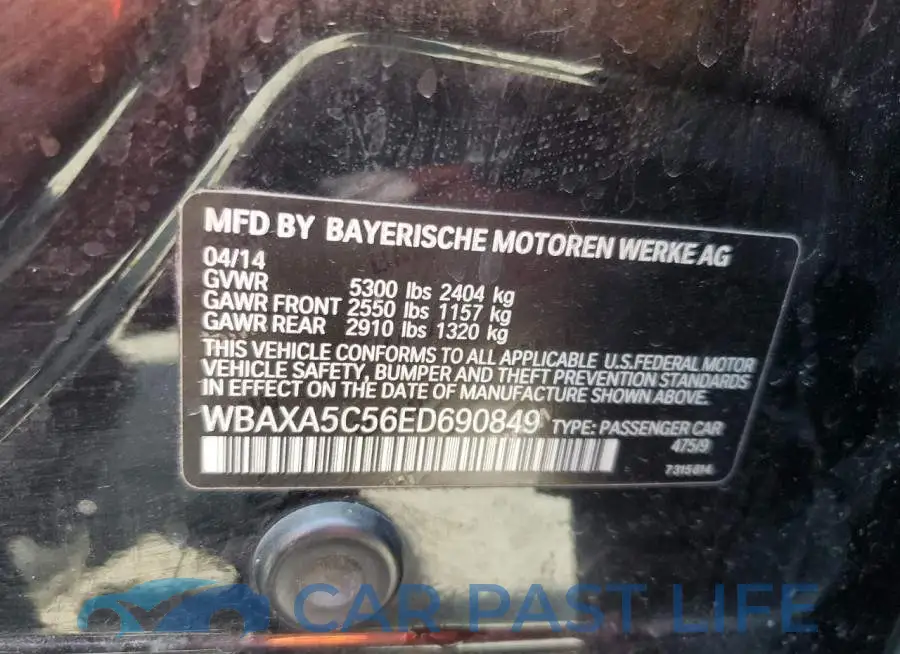 WBAXA5C56ED690849# 12