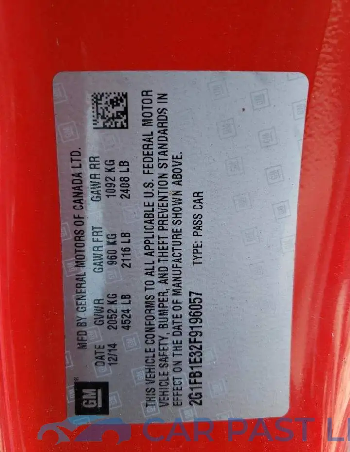 2G1FB1E32F9196057# 12