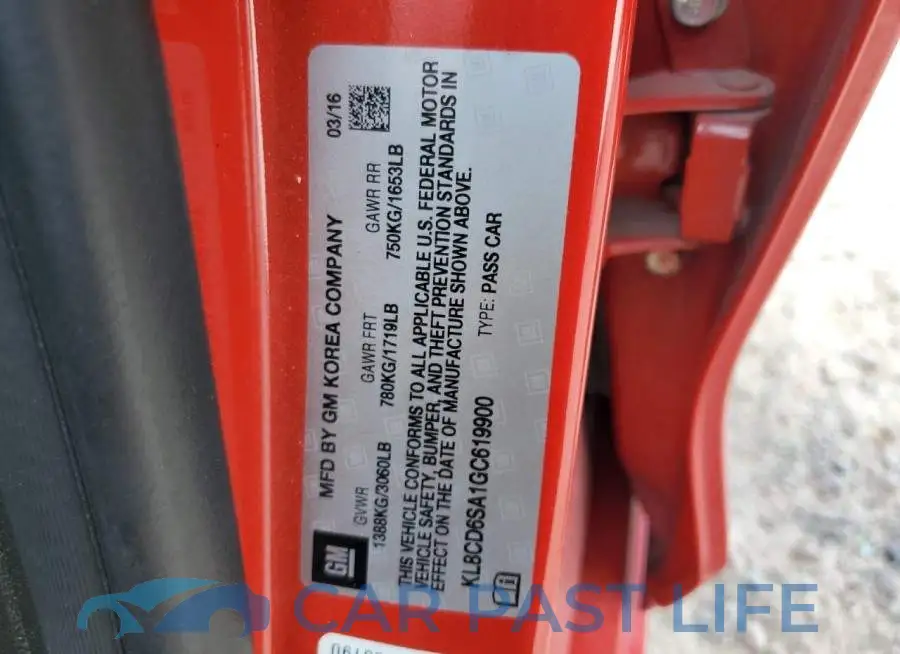 KL8CD6SA1GC619900# 13