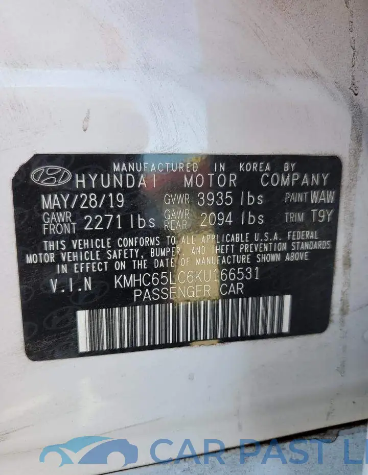 KMHC65LC6KU166531# 12