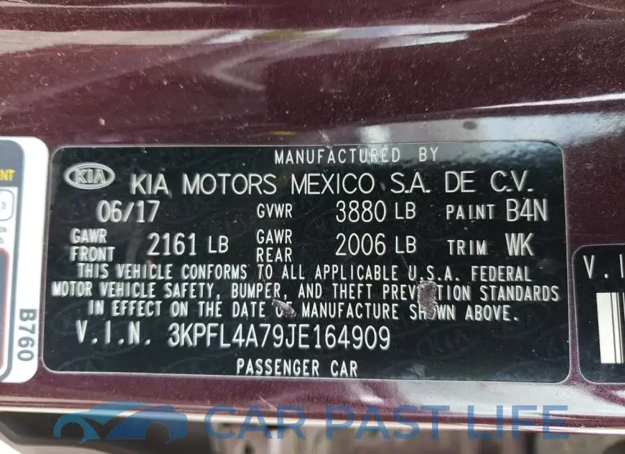 3KPFL4A79JE164909# 12