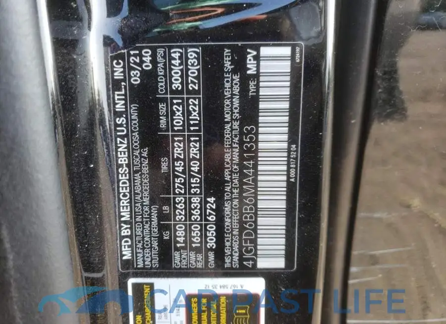 4JGFD6BB6MA441353# 12