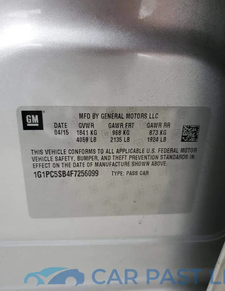 1G1PC5SB4F7256099# 12