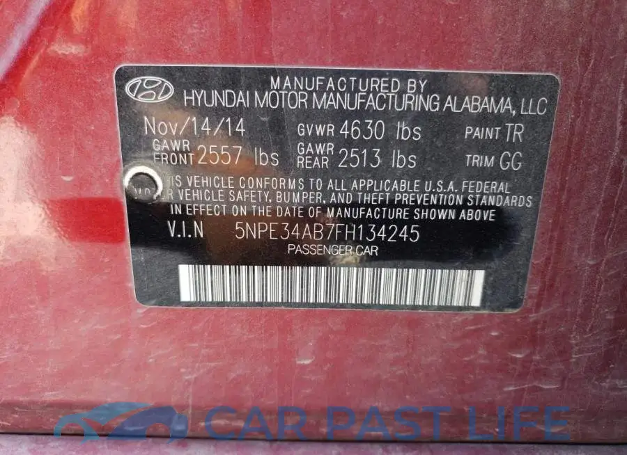 5NPE34AB7FH134245# 13