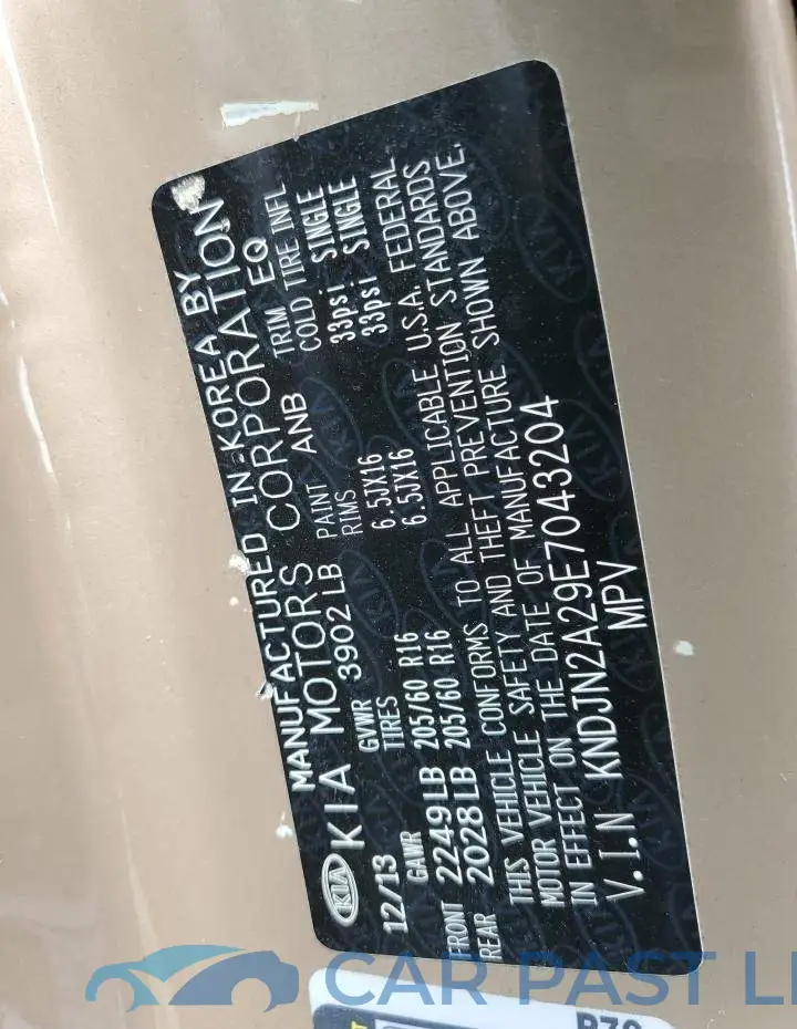 KNDJN2A29E7043204# 12