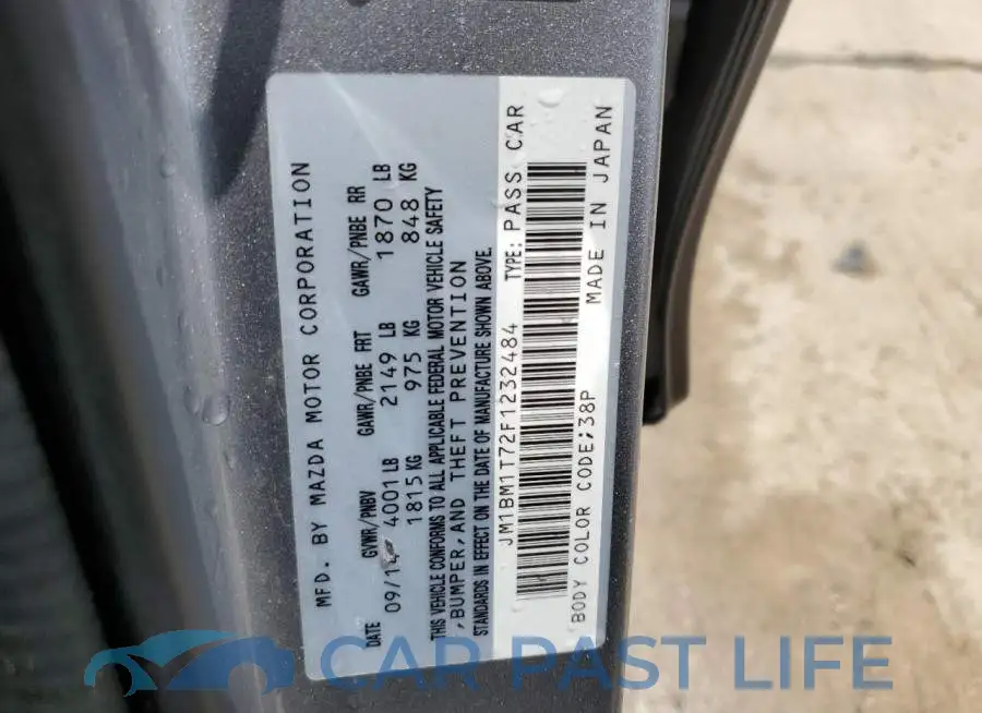 JM1BM1T72F1232484# 12