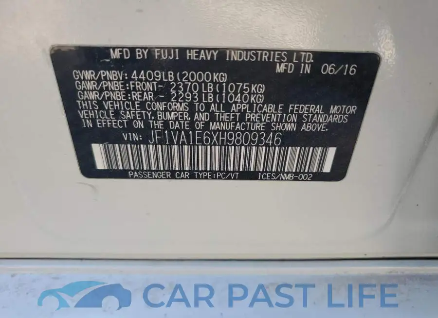 JF1VA1E6XH9809346# 12