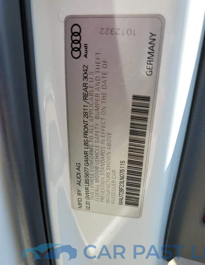 WAU72BF23LN075115# 12