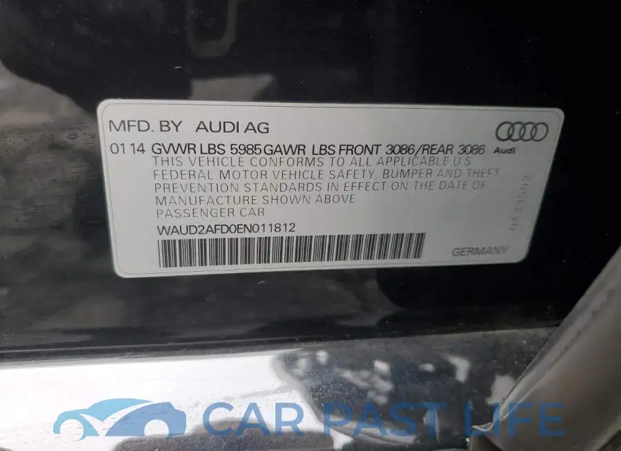 WAUD2AFD0EN011812# 12