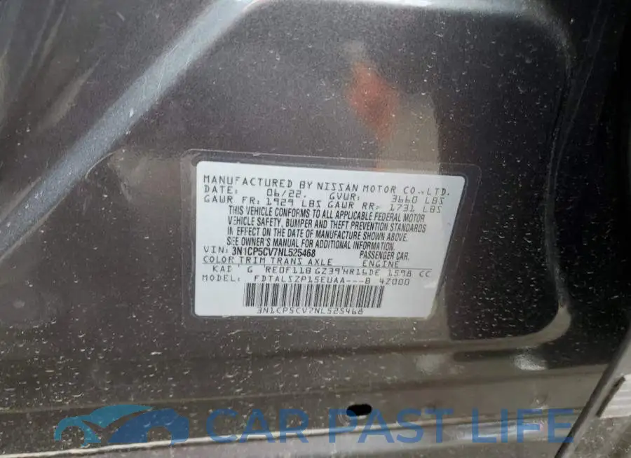 3N1CP5CV7NL525468# 12