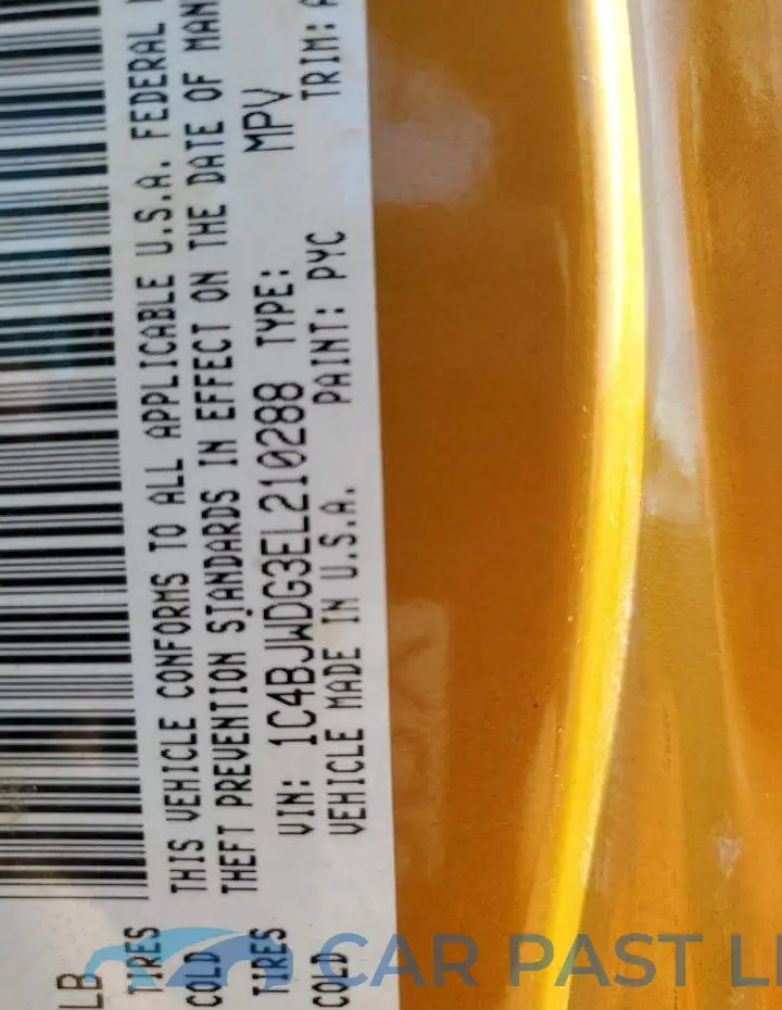 1C4BJWDG3EL210288# 13