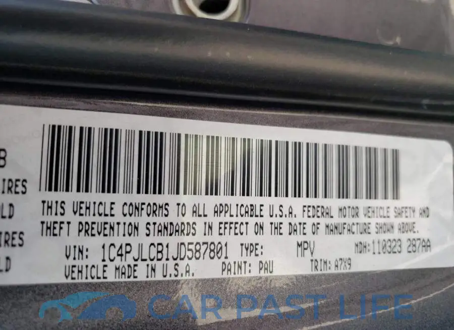1C4PJLCB1JD587801# 13